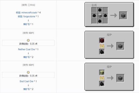 我的世界怎么做煤炭